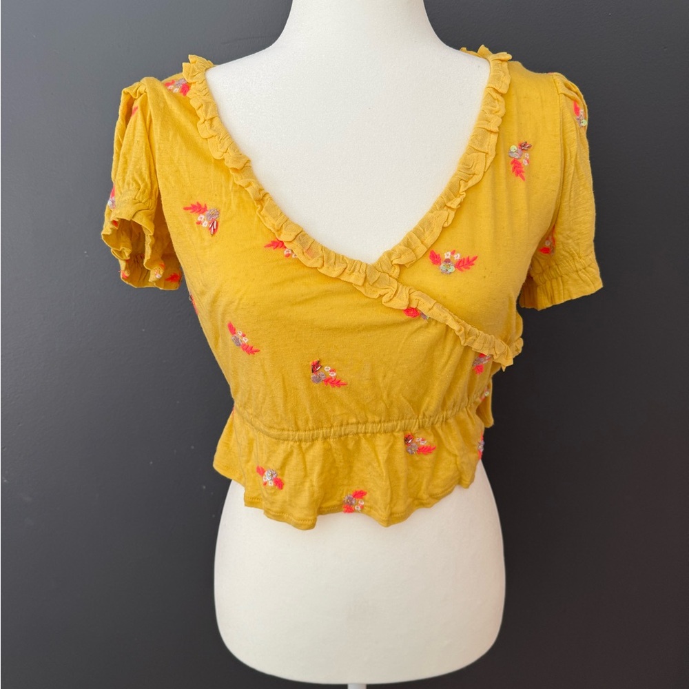 Free People Fall Crop Top